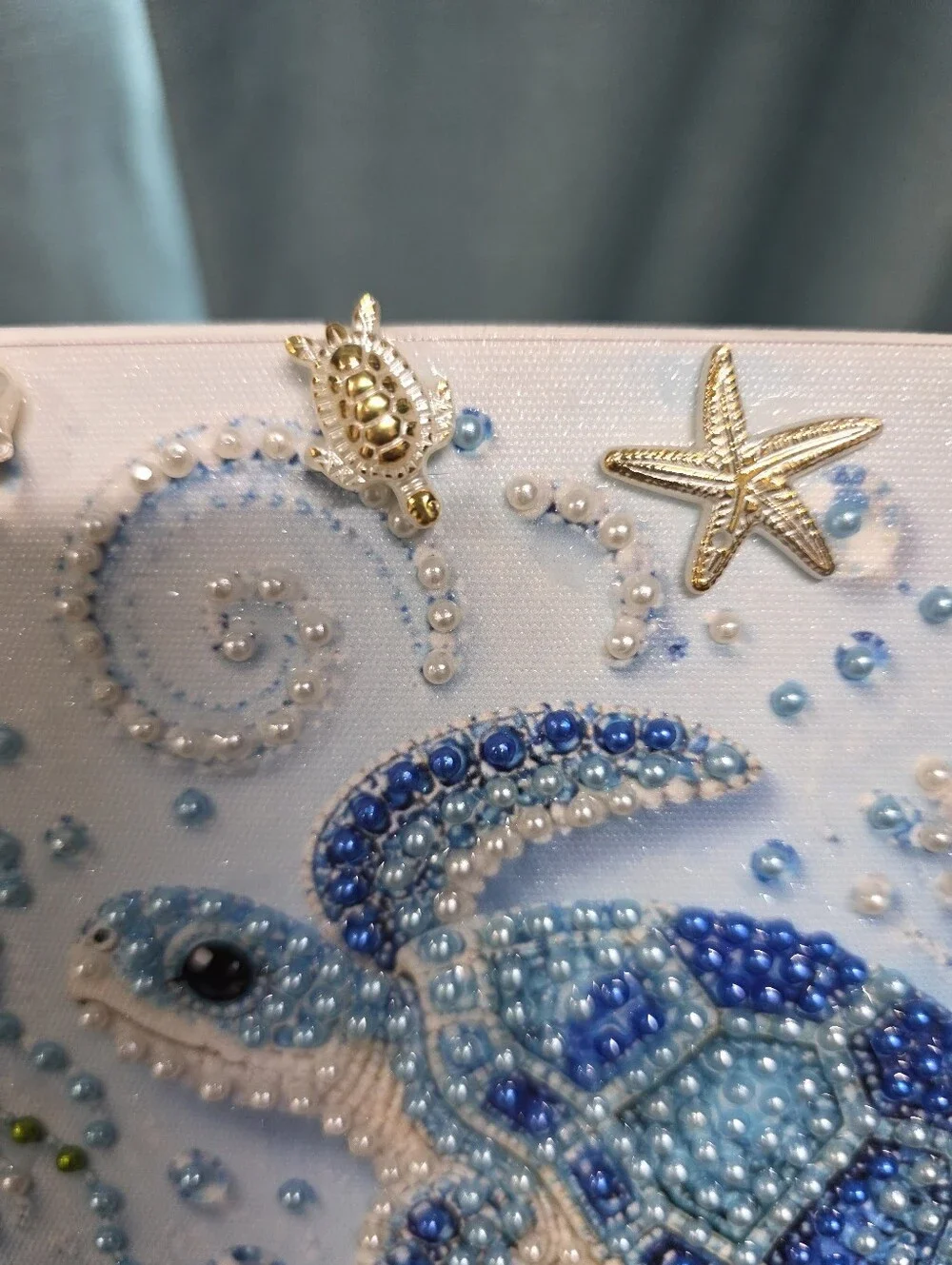 Sea Turtle Beaded Art